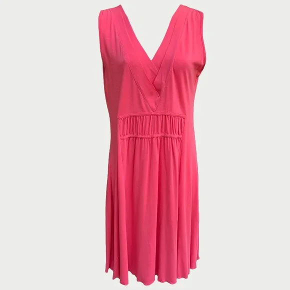 Athleta Women's SANTIAGO DRESS Coral Sleeveless Medium - Picture 3 of 5